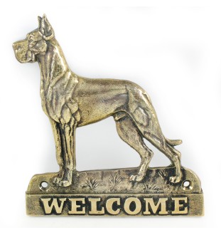 Dog niemiecki I welcome plakietka Art-Dog